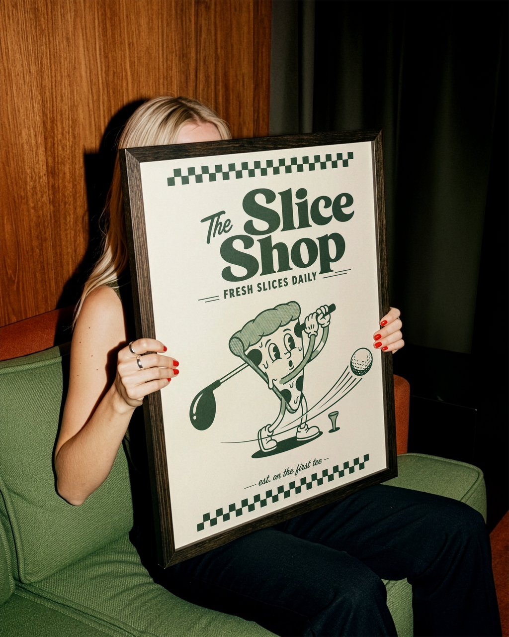 The Slice Shop - Pizza Style Golf Print