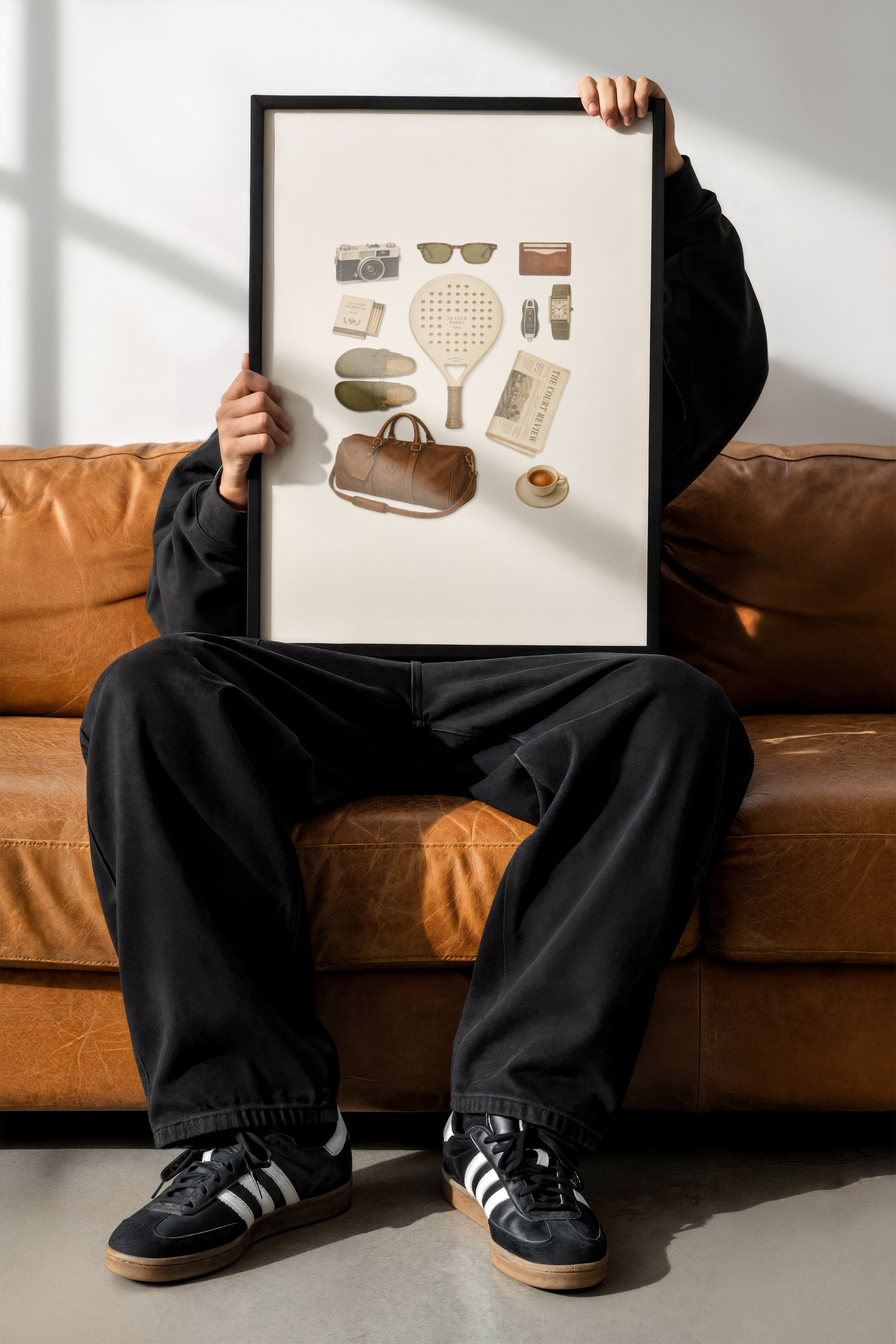 The Padel Lifestyle - Vintage Essentials Collage Print